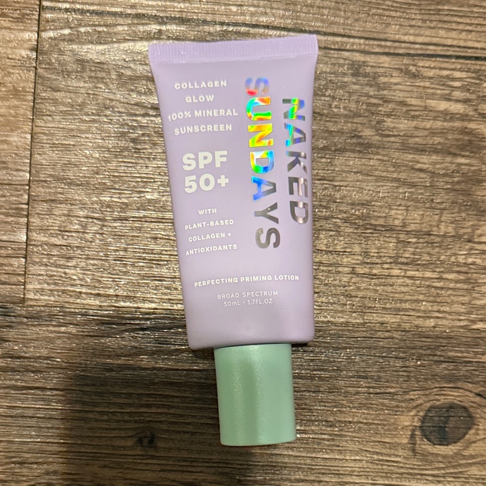 Naked Sundays Collagen Glow SPF 50+ Mineral Sunscreen - Purple & Green